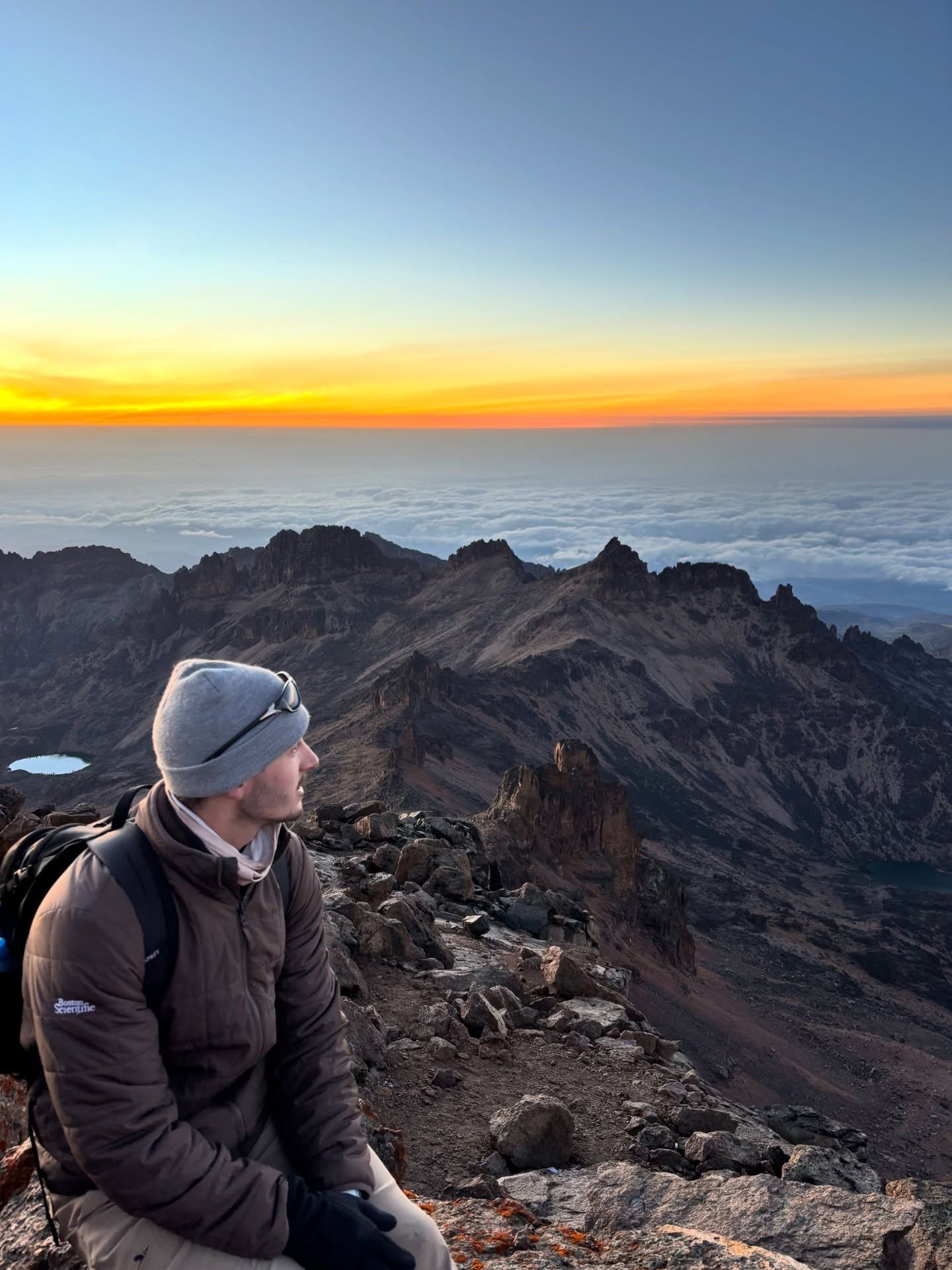Mount Kenya tour visitor photo